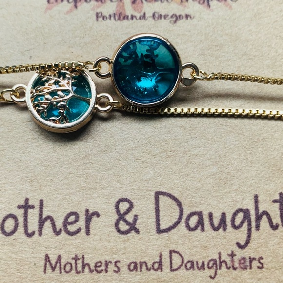 ✨Mother & Daughter Tree of Life Bracelets✨18k Gold Adjustable Bracelet ✨ Mom - Picture 4 of 12